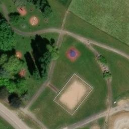 Sand Volleyball Court — aerial view