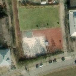 Sand Volleyball Court, Stein — aerial view