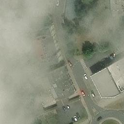 Grass Volleyball Court — aerial view
