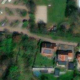 Sand Volleyball Court, Waldmohr — aerial view
