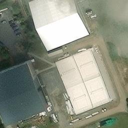 Sand Volleyball Court — aerial view