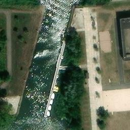 Sand Volleyball Court — aerial view