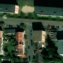 Sand Volleyball Court, Heidelberg — aerial view