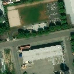 Sand Volleyball Court, Schwetzingen — aerial view