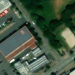 Schwetzingen Beach Volleyball Court #1 — aerial view