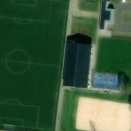 Sand Volleyball Court in Leimen, Baden-Württemberg — aerial view