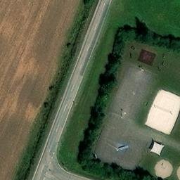 Sand Volleyball Court, Neusitz — aerial view