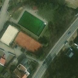 Sand Volleyball Court — aerial view