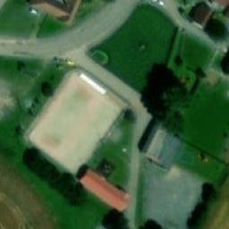 Sand Volleyball Court — aerial view