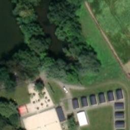 Sand Volleyball Court — aerial view