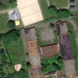 Sand Volleyball Court — aerial view