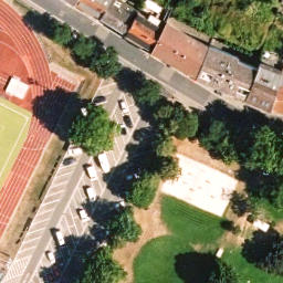 Sand Volleyball Court, Neustadt an der Weinstraße — aerial view