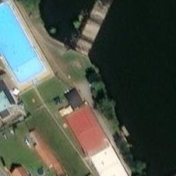 Volleyball Court near Planá nad Lužnicí — aerial view