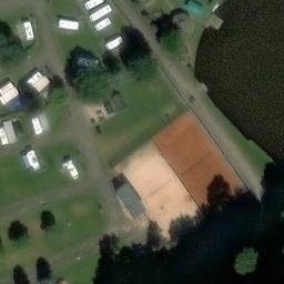 Sand Volleyball Court, Trippstadt — aerial view