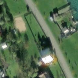 Sand Volleyball Court — aerial view
