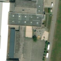 Sand Volleyball Court, Obrigheim — aerial view