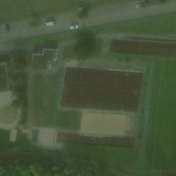 Sand Volleyball Court, Mulfingen — aerial view