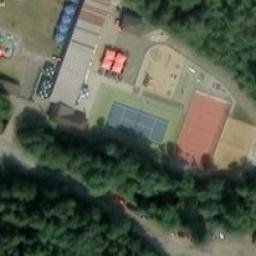 Sand Volleyball Court — aerial view