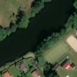 Sand Volleyball Court — aerial view