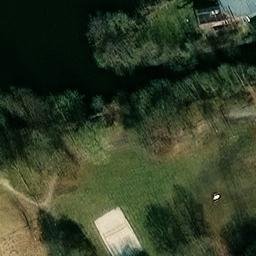 Sand Volleyball Court — aerial view