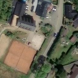 Volleyball Court near Běhařov — aerial view