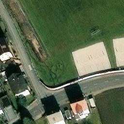 Sand Volleyball Court — aerial view