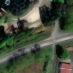 Sand Volleyball Court — aerial view