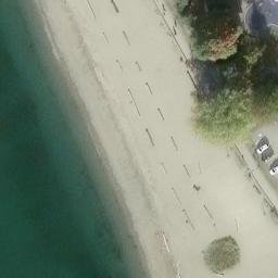 Ambleside Beach Volleyball Court — aerial view