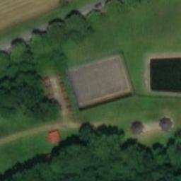 Volleyball Court near Držková — aerial view