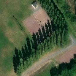 Sand Volleyball Court — aerial view