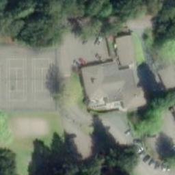 Parksville Beach Volleyball Court — aerial view