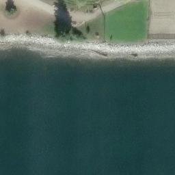 Lower Lonsdale Beach Volleyball Court #1 — aerial view