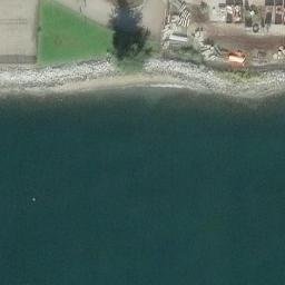 Lower Lonsdale Beach Volleyball Court #2 — aerial view