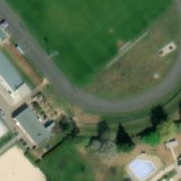 Sand Volleyball Court — aerial view