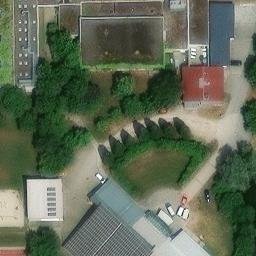 Sand Volleyball Court — aerial view