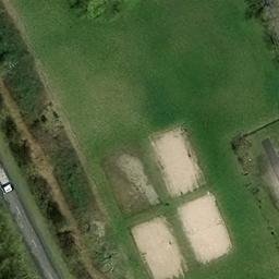 Sand Volleyball Court — aerial view