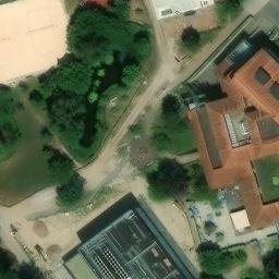 Sand Volleyball Court, Walldorf — aerial view