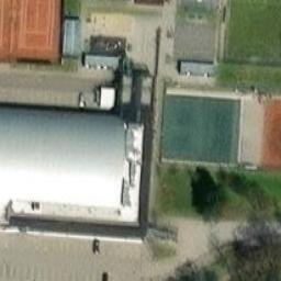 Sand Volleyball Court — aerial view