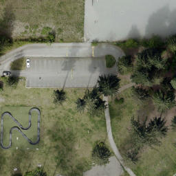 River Springs Beach Volleyball Court #1 — aerial view