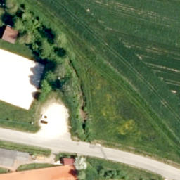 Sand Volleyball Court, Lichtenau — aerial view