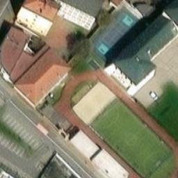Sand Volleyball Court — aerial view