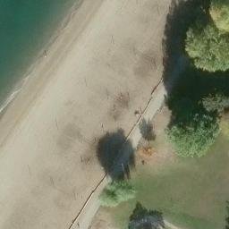 Kitsilano Beach Volleyball Court #9 — aerial view