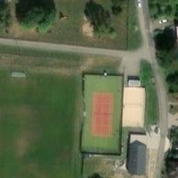 Sand Volleyball Court — aerial view