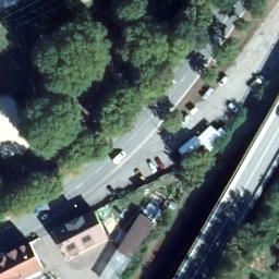 Sand Volleyball Court, Zweibrücken — aerial view