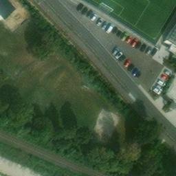 Sand Volleyball Court, Sinsheim — aerial view