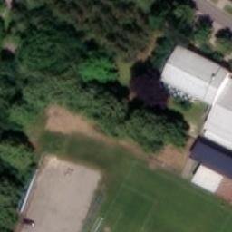 Volejbalové hřiště — aerial view