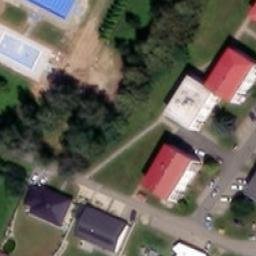 Sand Volleyball Court — aerial view
