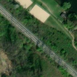 Sand Volleyball Court — aerial view