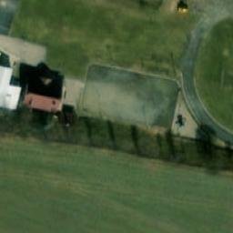 Volleyball Court near Petrovice — aerial view