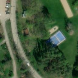 Sand Volleyball Court — aerial view